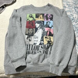 Taylor Swift Eras Tour Grey Crewneck Size Medium